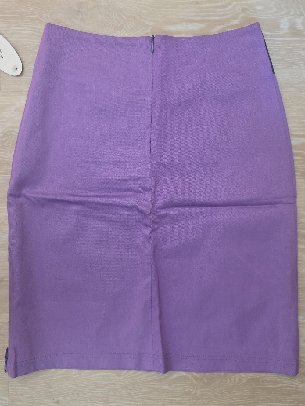 Quinze Heures Trente Paris NWT Purple Embroidered Pencil Skirt France Size M - Picture 7 of 7